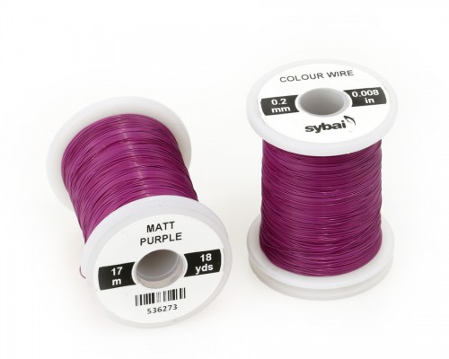 Colour Wire, 0.2 mm, Matt Purple